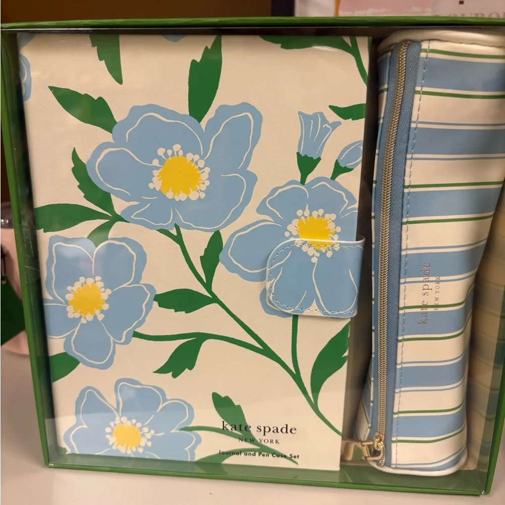 Kate Spade Sunshine Journal and Pen Case Set - New